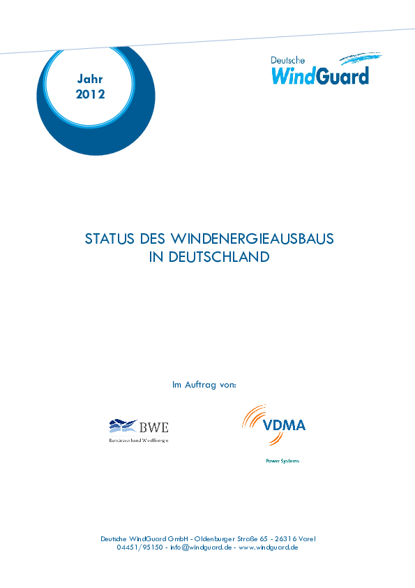 Factsheet Windenergie 2012